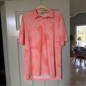 Adidas Men's Vibrant Coral Polo